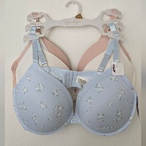 Jessica Simpson Women's Floral Bra Set - Push Up Underwire 42D (3 Bras $10 each)